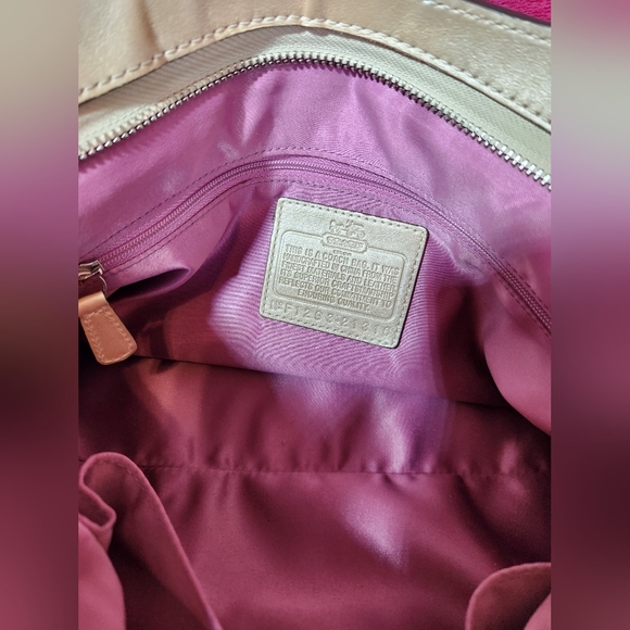 Coach Genuine Leather Python Madison Exotic Carrie Handbag F1293-21316 - Picture 7 of 8